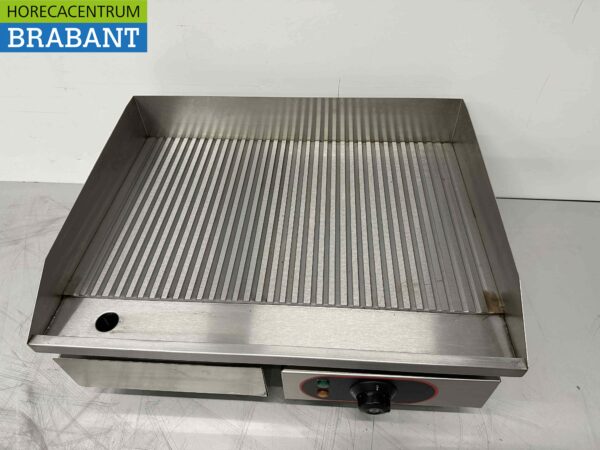 Planche à griller en acier inoxydable Planche à griller nervurée 55 cm 230V Horeca – Image 2