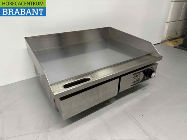Acier inoxydable Plaque de gril Plaque de cuisson Plaque chromée 55 cm 230V Horeca – Image 3