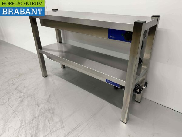 Pont double chauffant en acier inoxydable Etagère chauffante Premium-line 100 cm Horeca – Image 3