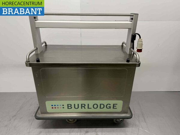 Chariot de restauration Burlodge en acier inoxydable chauffé et refroidi 8 x 1/1 GN 400V Catering – Image 6