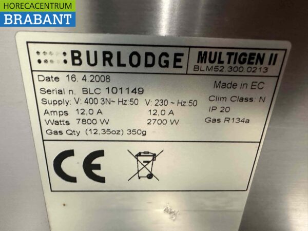 Chariot de restauration Burlodge en acier inoxydable chauffé et refroidi 8 x 1/1 GN 400V Catering – Image 7