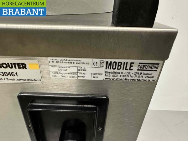 Acier inoxydable Chariot mobile pour plaques chauffantes Diamètre max. 31 cm 230V Horeca – Image 6