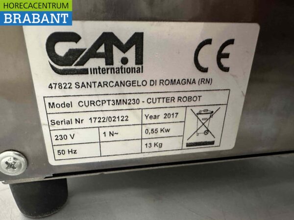 GAM Cutter Profi L3 en acier inoxydable 3 litres 230V Horeca – Image 6