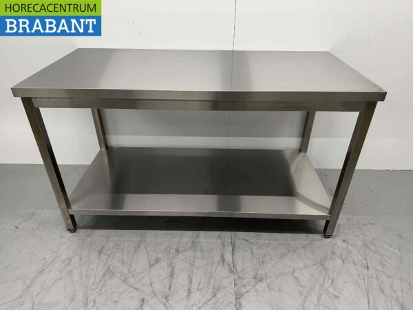 Table de travail en acier inoxydable Premium-line 150 x 70 x 85 cm Restauration
