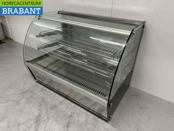 Vitrine chaude en acier inoxydable 160 litres 230V Horeca – Image 2