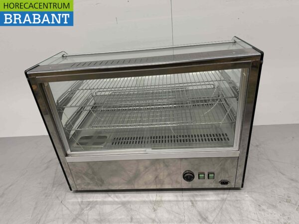 Vitrine chaude en acier inoxydable 160 litres 230V Horeca – Image 4