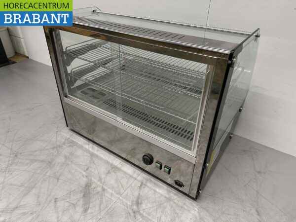 Vitrine chaude en acier inoxydable 160 litres 230V Horeca – Image 5