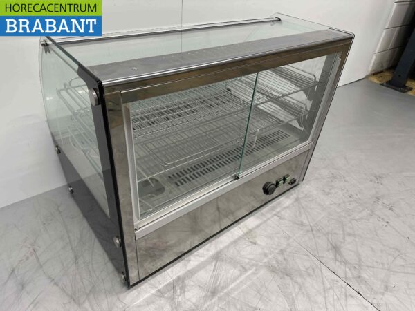Vitrine chaude en acier inoxydable 160 litres 230V Horeca – Image 6