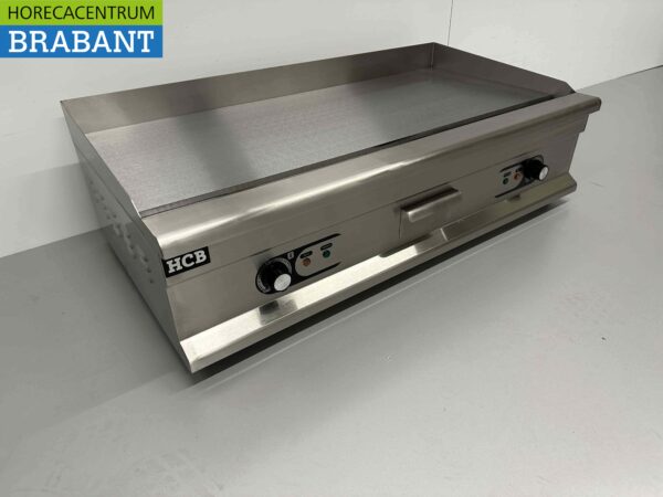 Planche à griller en acier inoxydable Plaque à griller Planche à griller lisse 100 cm 400V Horeca – Image 3