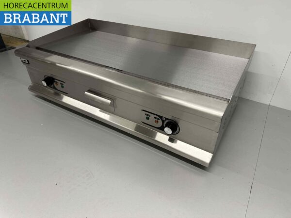 Planche à griller en acier inoxydable Plaque à griller Planche à griller lisse 100 cm 400V Horeca – Image 4