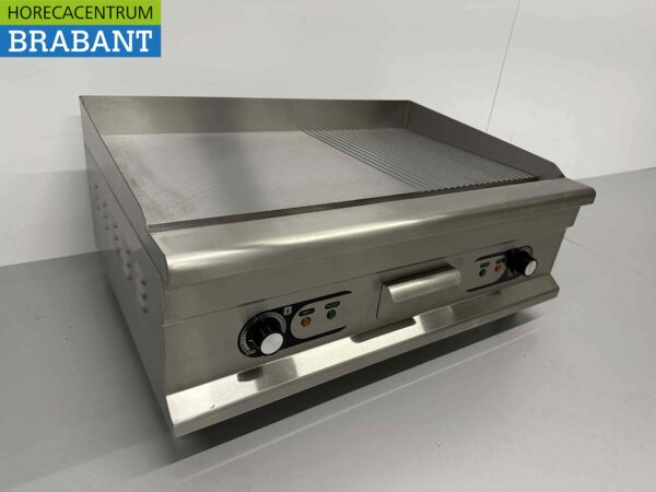 Acier inoxydable Plaque de gril Gril 1/2 Gril à côtes 75 cm 400V Horeca – Image 3