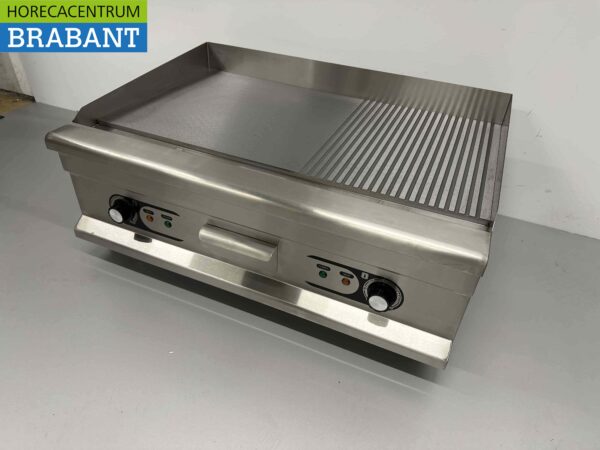 Acier inoxydable Plaque de gril Gril 1/2 Gril à côtes 75 cm 400V Horeca – Image 4