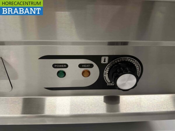 Acier inoxydable Plaque de gril Gril 1/2 Gril à côtes 75 cm 400V Horeca – Image 5