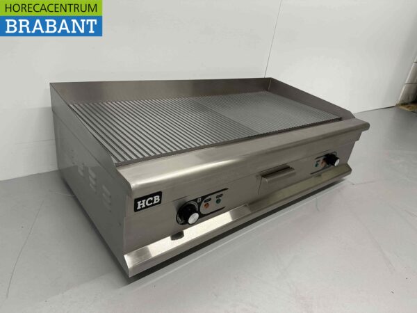 Planche à griller en acier inoxydable Plaque à griller Planche à griller nervurée 100 cm 400V Horeca – Image 3
