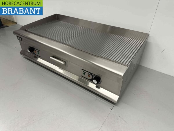 Planche à griller en acier inoxydable Plaque à griller Planche à griller nervurée 100 cm 400V Horeca – Image 4