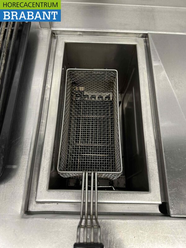 Friteuse double Rubbens en acier inoxydable Friteuse 2 x 10 litres avec grill à eau vapogrill 400V 102 cm Horeca – Image 5