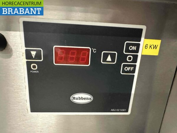 Friteuse double Rubbens en acier inoxydable Friteuse 2 x 10 litres avec grill à eau vapogrill 400V 102 cm Horeca – Image 6