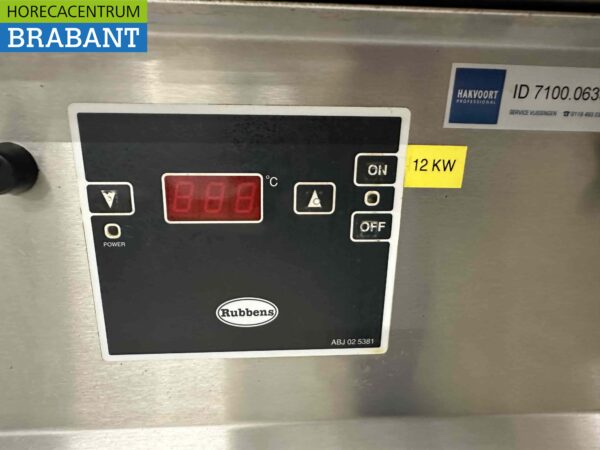 Friteuse double Rubbens en acier inoxydable Friteuse 2 x 10 litres avec grill à eau vapogrill 400V 102 cm Horeca – Image 7