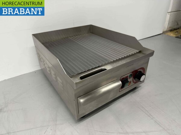 Acier inoxydable Plaque de gril Grille striée 36 cm 230V Horeca – Image 4