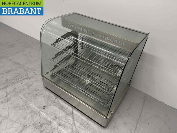 Vitrine chauffante en acier inoxydable 65 cm 230V Horeca – Image 3