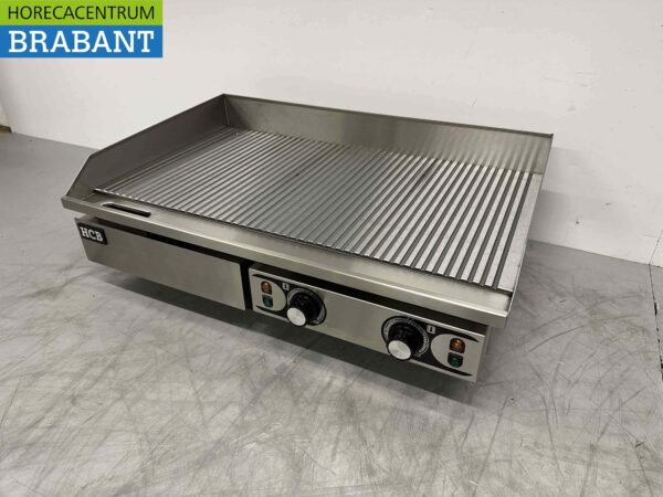 Planche à griller en acier inoxydable Planche à griller nervurée 73 cm 400V Horeca – Image 2