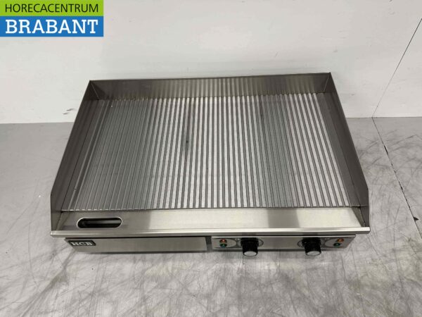Planche à griller en acier inoxydable Planche à griller nervurée 73 cm 400V Horeca – Image 4