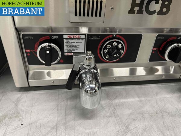 Friteuse double en acier inoxydable 2 x 21 litres Gaz Restauration – Image 6