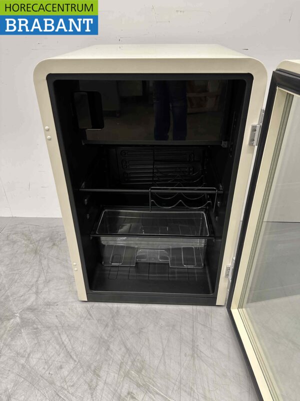 Retro Réfrigérateur à porte vitrée Réfrigérateur à boissons Réfrigérateur à porte vitrée Congélateur 112 litres 230V Horeca – Image 5