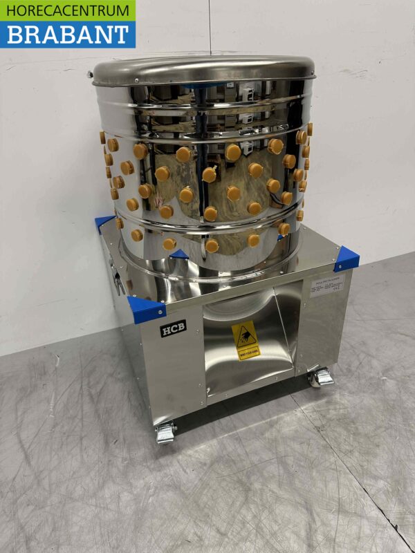 Acier inoxydable Machine mobile à cueillir les volailles 180 pièces/heure 230V Horeca – Image 2