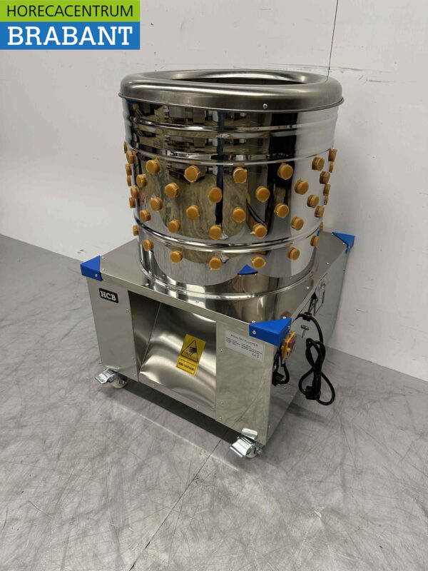 Acier inoxydable Machine mobile à cueillir les volailles 180 pièces/heure 230V Horeca – Image 3