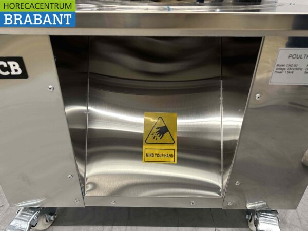 Acier inoxydable Machine mobile à cueillir les volailles 180 pièces/heure 230V Horeca – Image 6