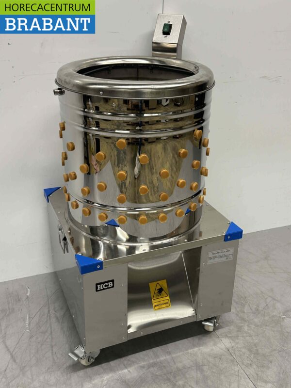 Acier inoxydable Machine mobile à cueillir les volailles 180 pièces/heure 230V Horeca – Image 2