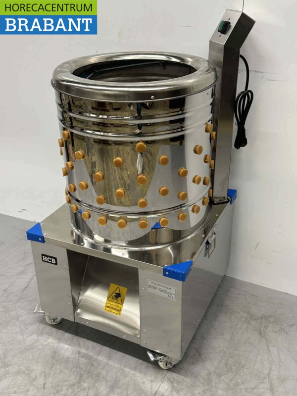 Acier inoxydable Machine mobile à cueillir les volailles 180 pièces/heure 230V Horeca – Image 3