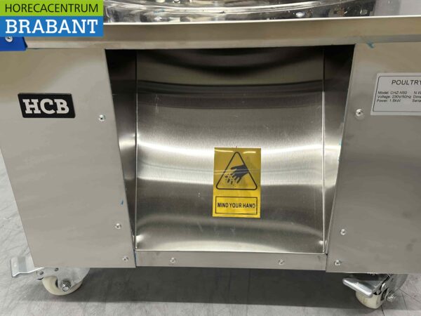 Acier inoxydable Machine mobile à cueillir les volailles 180 pièces/heure 230V Horeca – Image 7
