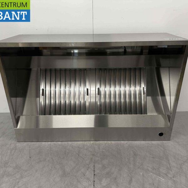 Hotte aspirante en acier inoxydable Premium-line Moteur 1500 kuub Box Box model 150 cm 230V Horeca