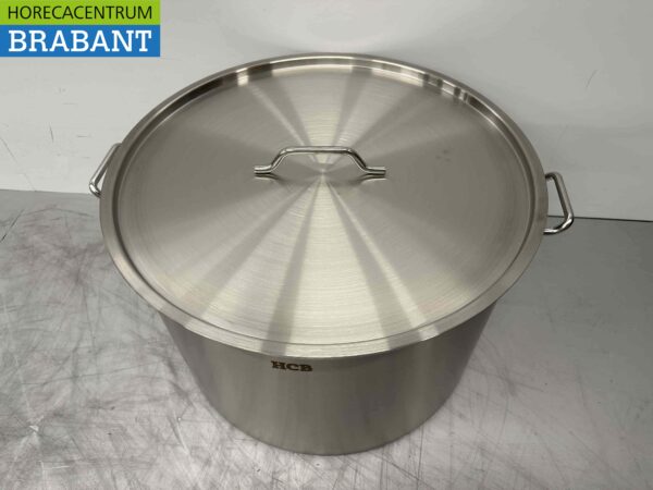Acier inoxydable Soup Pan Cooking Pan Induction 60 x 40 cm 113 litres Horeca – Image 2