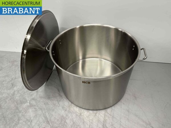 Acier inoxydable Soup Pan Cooking Pan Induction 60 x 40 cm 113 litres Horeca – Image 3