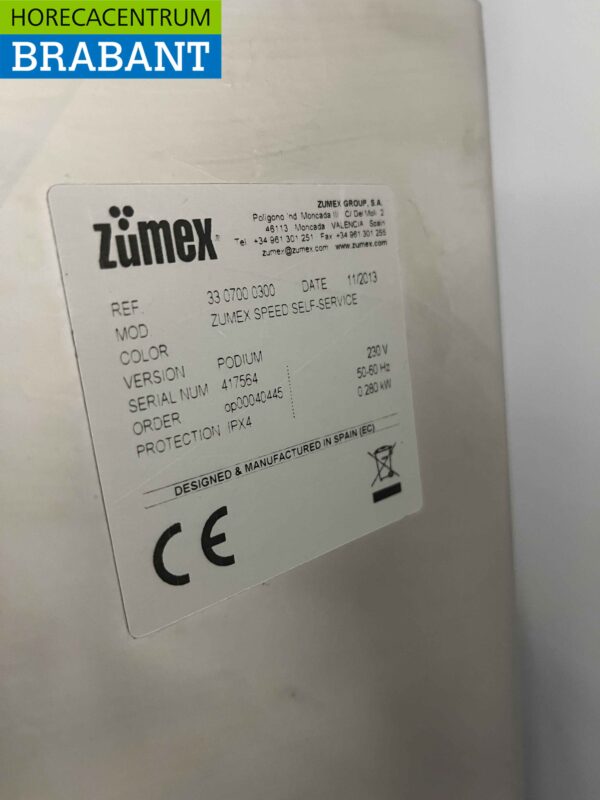 Zumex Speed Presse-agrumes en libre-service 230V Horeca – Image 5