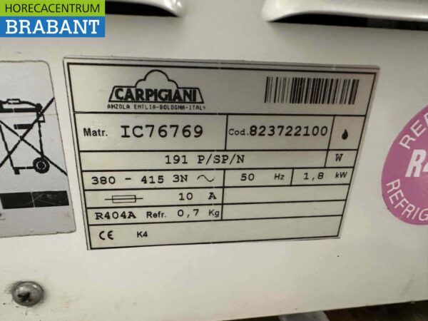 Carpigiani 191P/SP en acier inoxydable Machine à glace 400V Horeca – Image 9