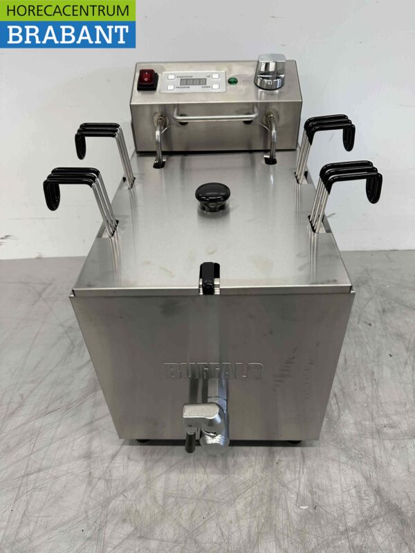 Cuiseur de pâtes Buffalo en acier inoxydable digital 8 litres 230V Restauration