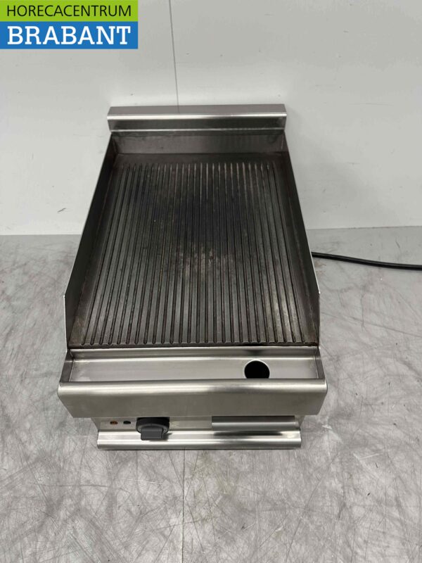 Acier inoxydable Planche à griller modulaire Planche à griller Plancha nervurée 40 cm 400V Horeca – Image 2