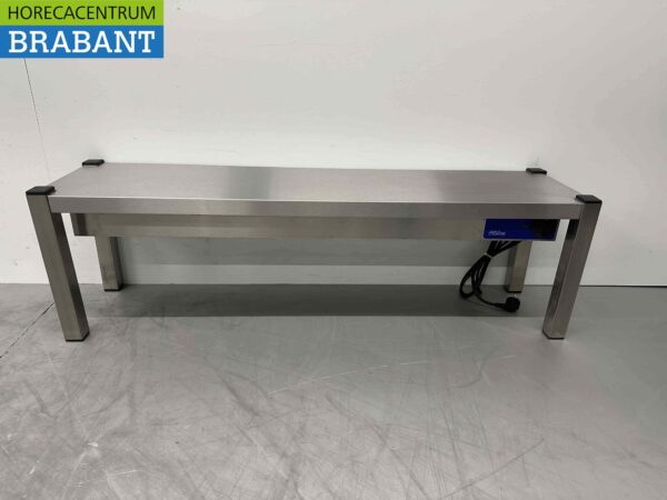 Pont chauffant en acier inoxydable Etagère chauffante Premium-line 120 cm Horeca