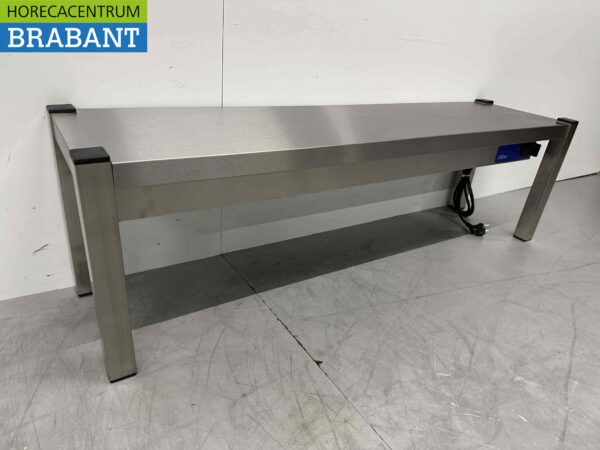Pont chauffant en acier inoxydable Etagère chauffante Premium-line 120 cm Horeca – Image 3