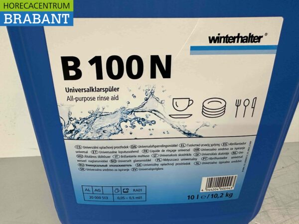Winterhalter B 100 N 10 litres Produit de rinçage universel pour lave-vaisselle et lave-verres Horeca – Image 4