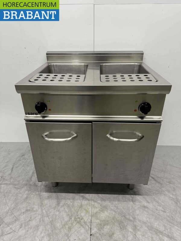 Cuiseur de pâtes Saro en acier inoxydable 2 x 28 litres 400V Horeca