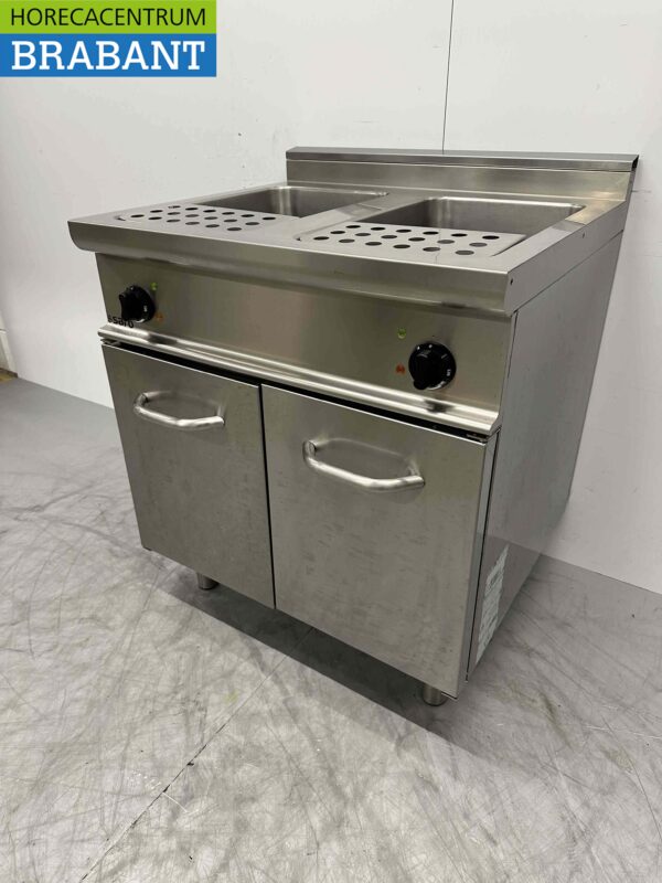 Cuiseur de pâtes Saro en acier inoxydable 2 x 28 litres 400V Horeca – Image 4