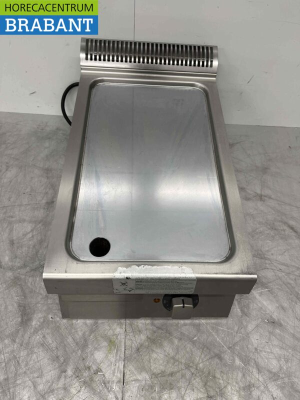 Acier inoxydable Zanussi Griddle Griddle Chrome Mirror Griddle 40 cm 400V Horeca – Image 2