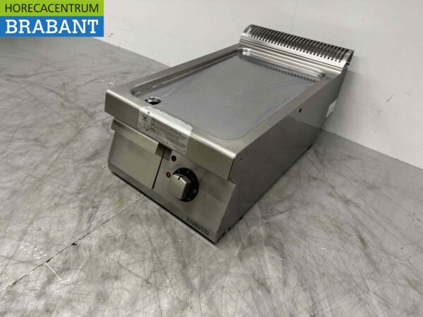 Acier inoxydable Zanussi Griddle Griddle Chrome Mirror Griddle 40 cm 400V Horeca – Image 4