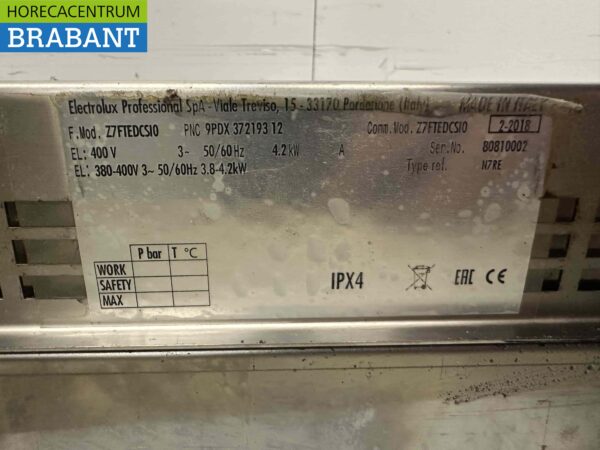 Acier inoxydable Zanussi Griddle Griddle Chrome Mirror Griddle 40 cm 400V Horeca – Image 5
