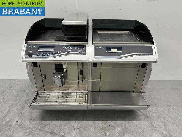 Saeco Idea Cappuccino 2 Machine à espresso entièrement automatique Machine à café avec refroidisseur de lait et chauffe-tasses 230V Restauration